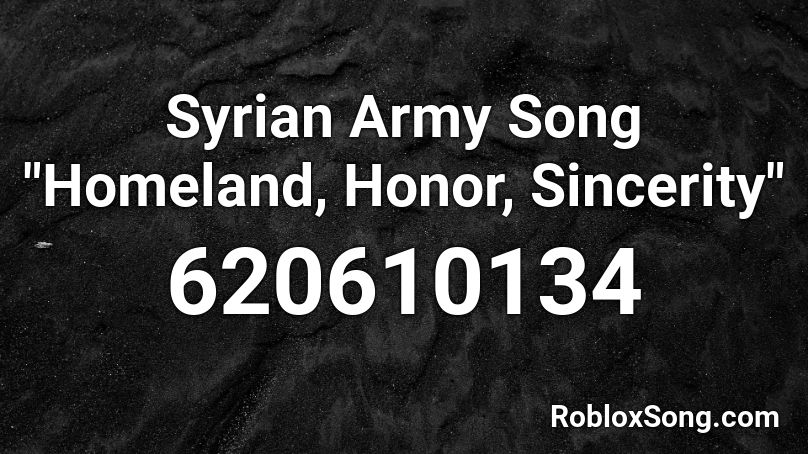 Syrian Army Song  