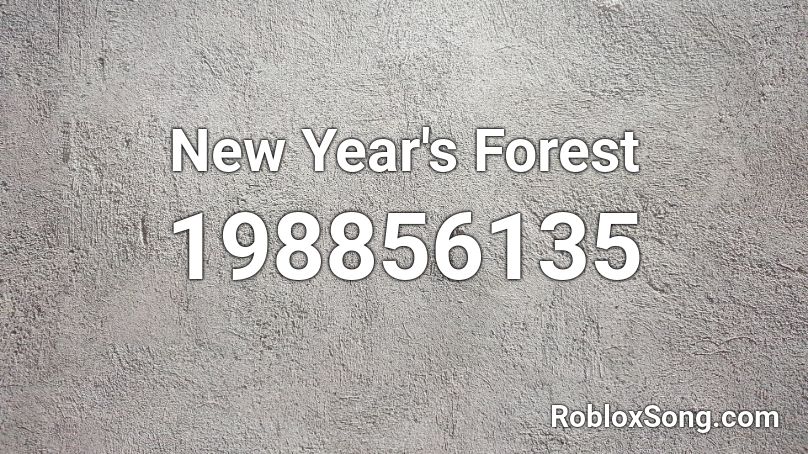 New Year's Forest Roblox ID