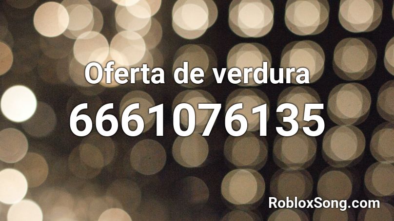 Oferta de verdura Roblox ID