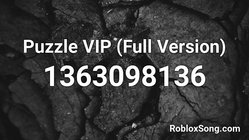 Puzzle VIP (Full Version) Roblox ID