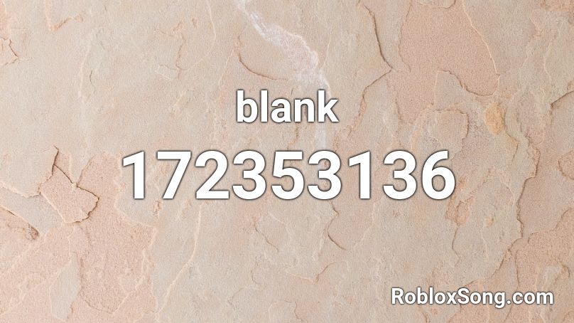 blank Roblox ID