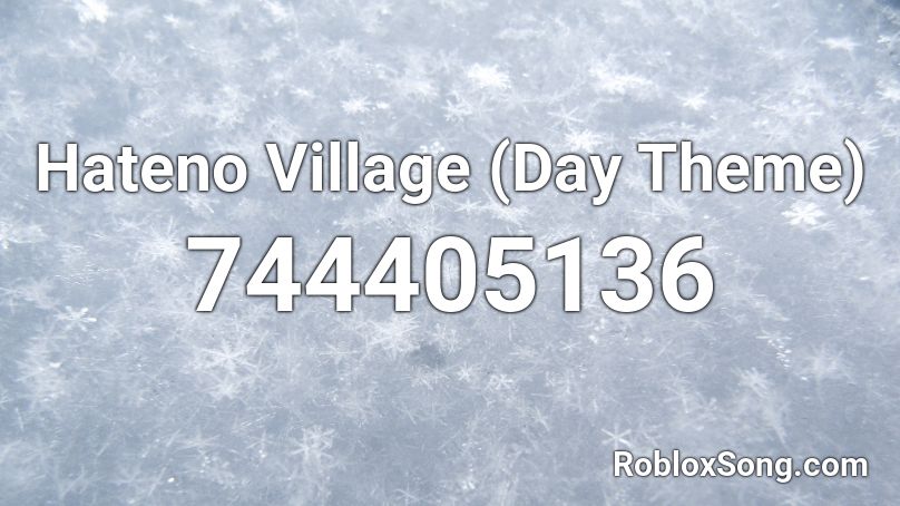 Hateno Village (Day Theme) Roblox ID
