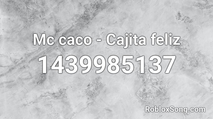 Mc caco - Cajita feliz Roblox ID