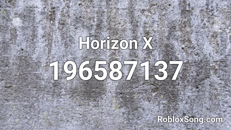 Horizon X Roblox ID