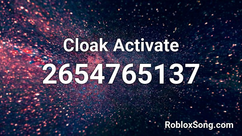 Cloak Activate Roblox ID