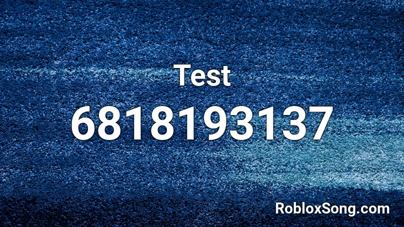 Test Roblox ID