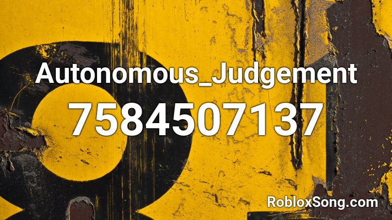 Autonomous_Judgement Roblox ID