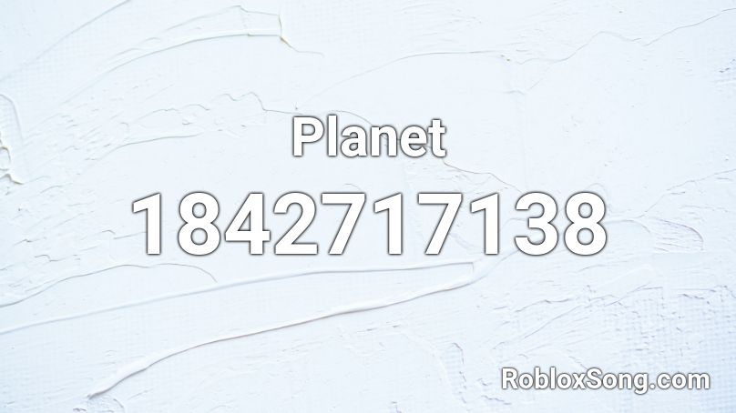 Planet Roblox ID