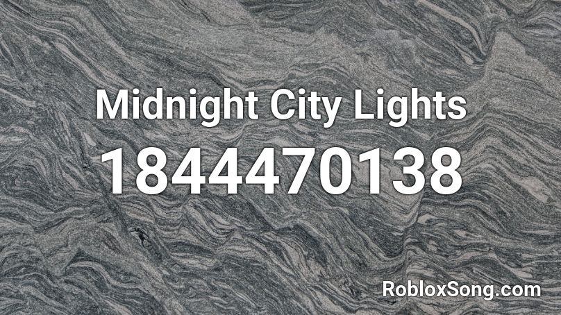 Midnight City Lights Roblox ID