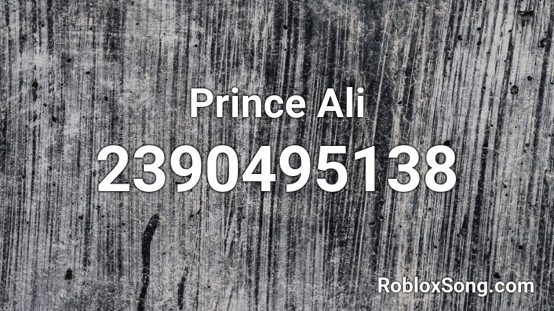Prince Ali Roblox ID