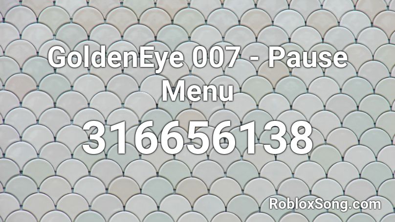 GoldenEye 007 - Pause Menu Roblox ID