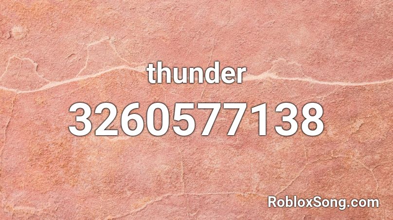 thunder Roblox ID