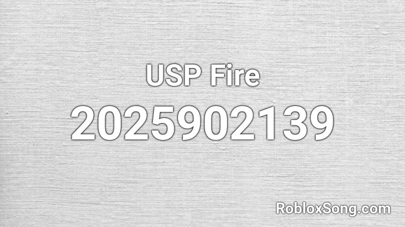 USP Fire Roblox ID