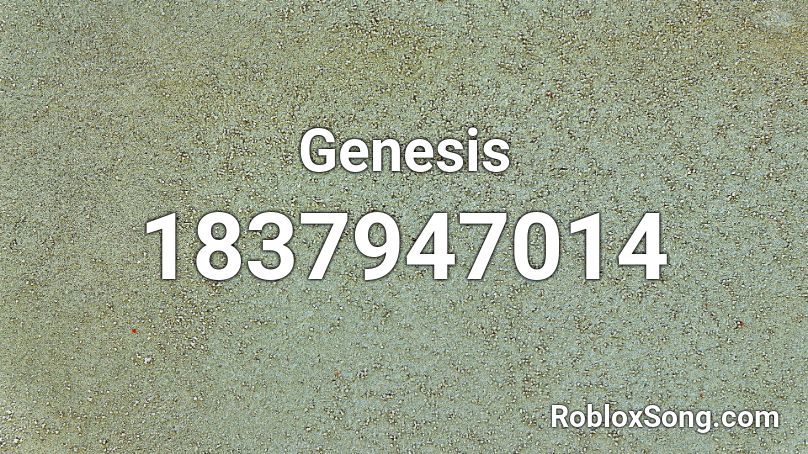Genesis Roblox ID