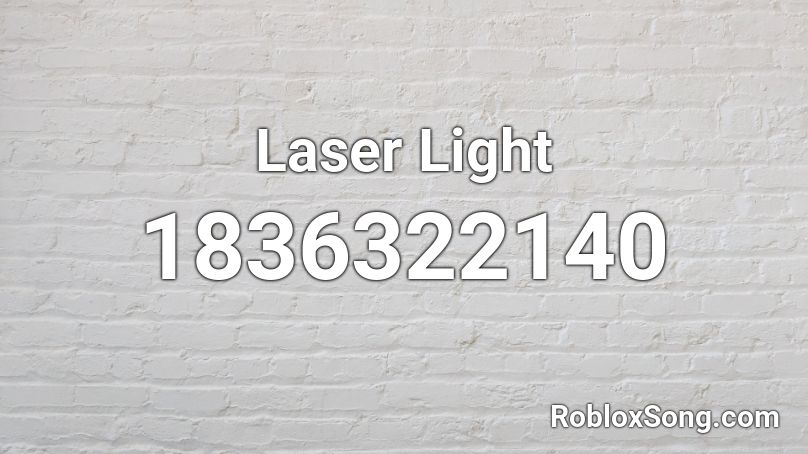 Laser Light Roblox ID