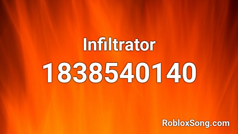 Infiltrator Roblox ID