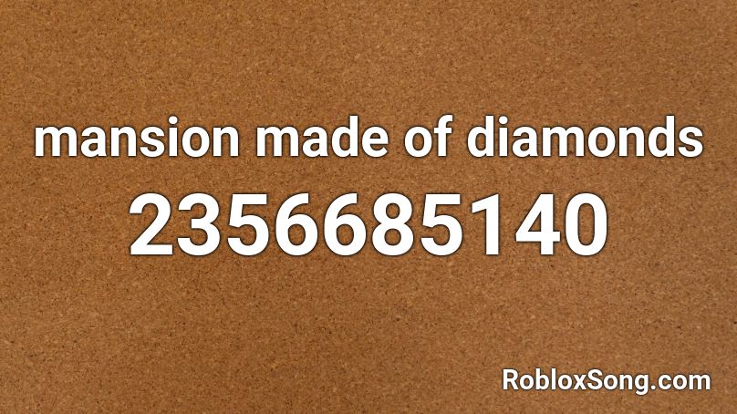 mansion made of diamonds Roblox ID