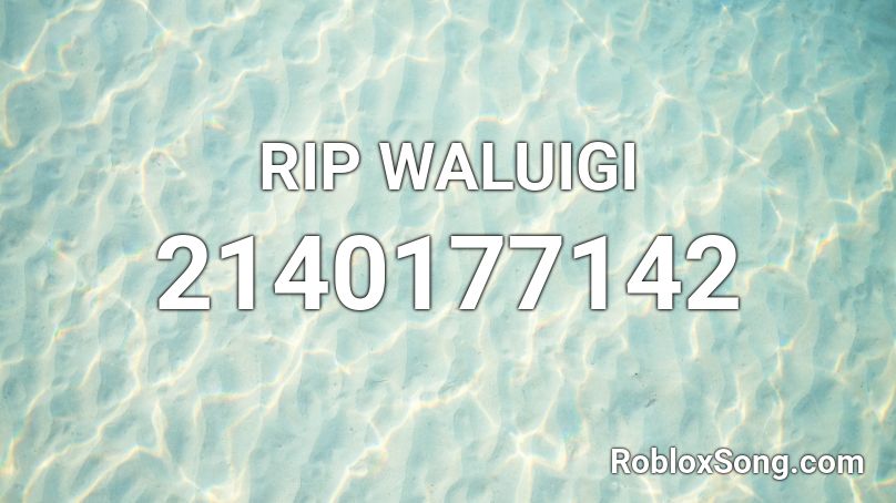 RIP WALUIGI Roblox ID