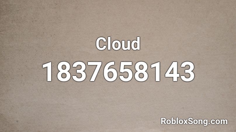 Cloud Roblox ID