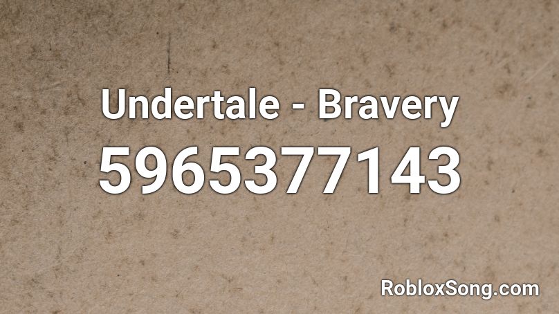 Undertale - Bravery Roblox ID