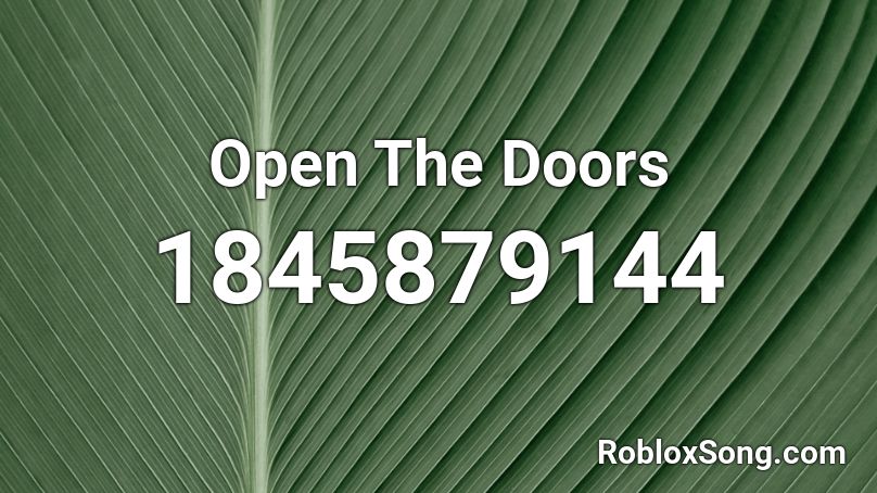 Open The Doors Roblox ID