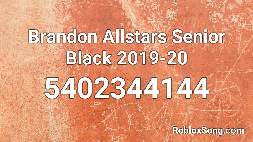 Brandon Allstars Senior Black 2019-20 Roblox ID