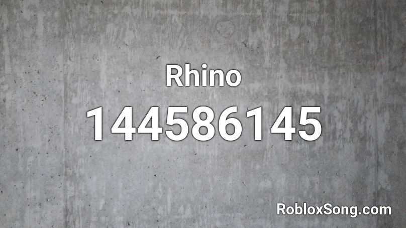 Rhino Roblox ID