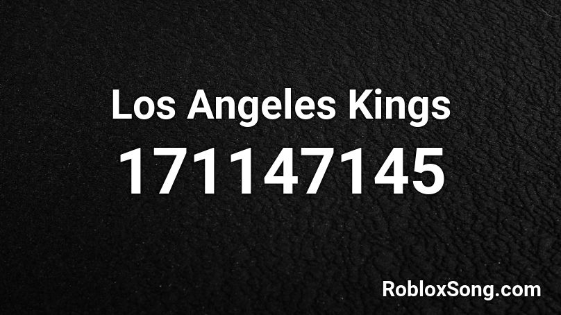 Los Angeles Kings  Roblox ID