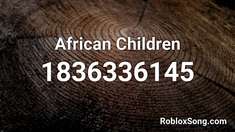 African Children Roblox ID