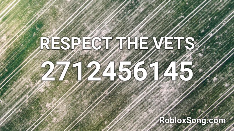 RESPECT THE VETS Roblox ID