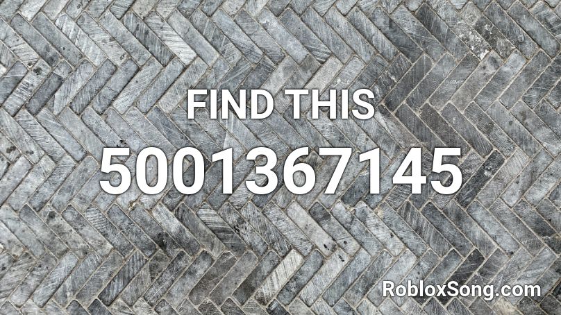 FIND THIS Roblox ID