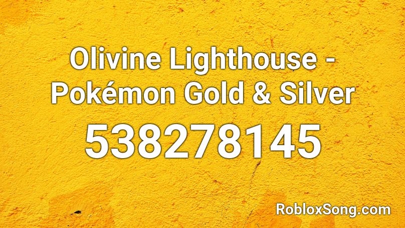 Olivine Lighthouse - Pokémon Gold & Silver Roblox ID
