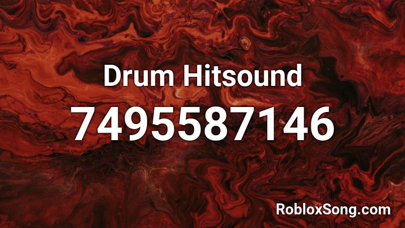 Drum Hitsound Roblox ID