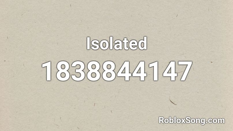 Isolated Roblox ID