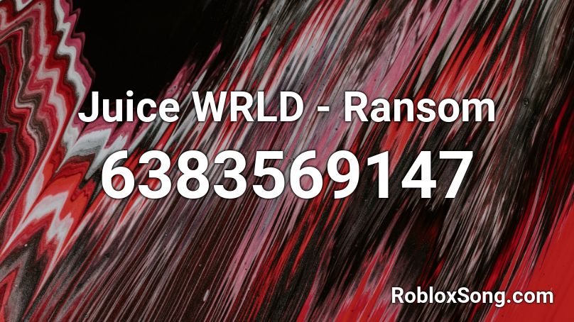 Juice WRLD - Ransom Roblox ID