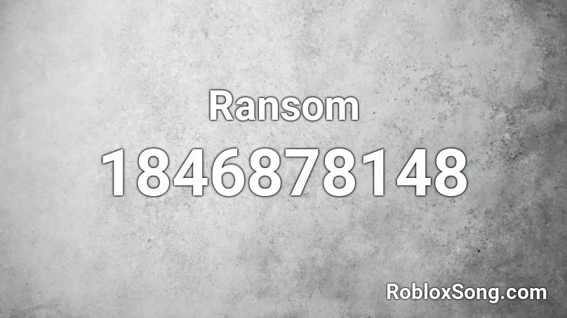 ransom roblox id code