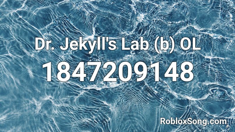 Dr. Jekyll's Lab (b) OL Roblox ID