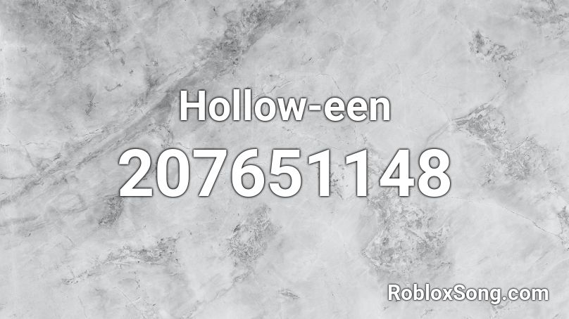 Hollow-een Roblox ID