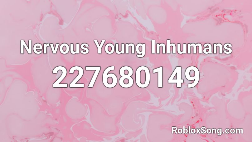 Nervous Young Inhumans Roblox ID