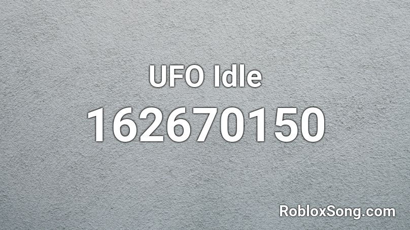 UFO Idle Roblox ID