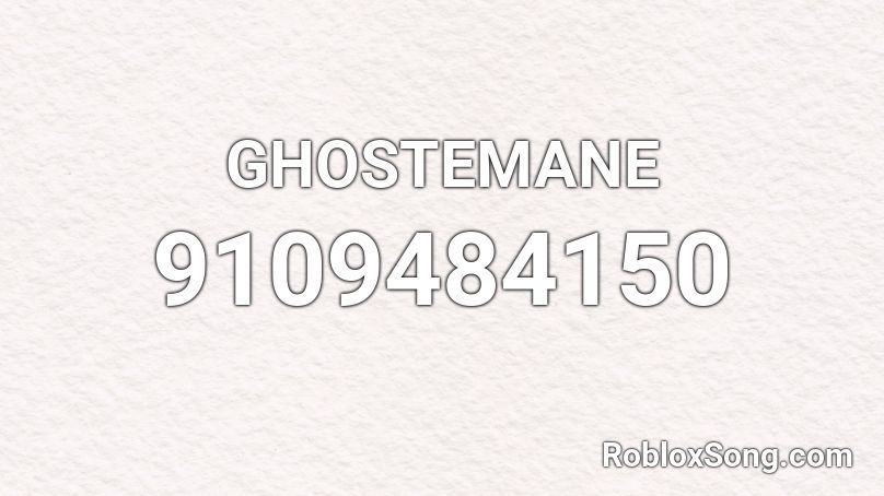 GHOSTEMANE Roblox ID