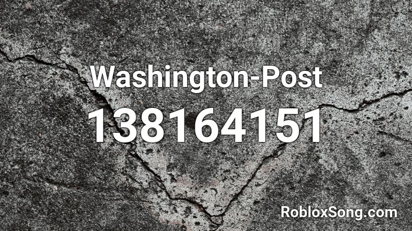 Washington-Post Roblox ID