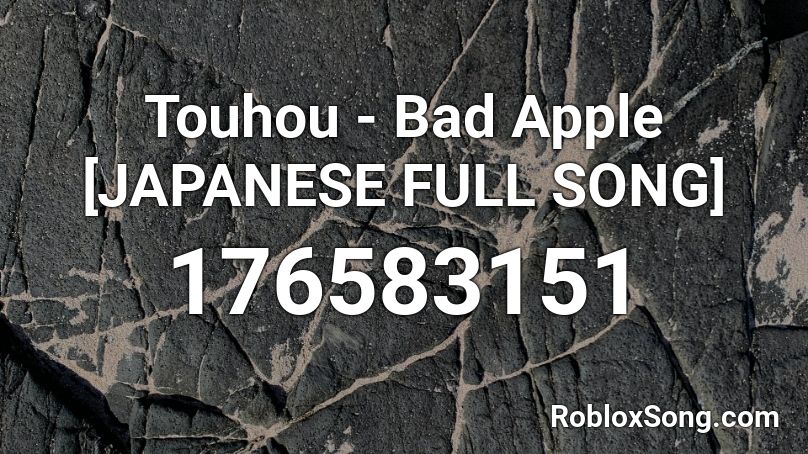 Touhou Bad Apple Japanese Full Song Roblox Id Roblox Music Codes - bad apple roblox id english