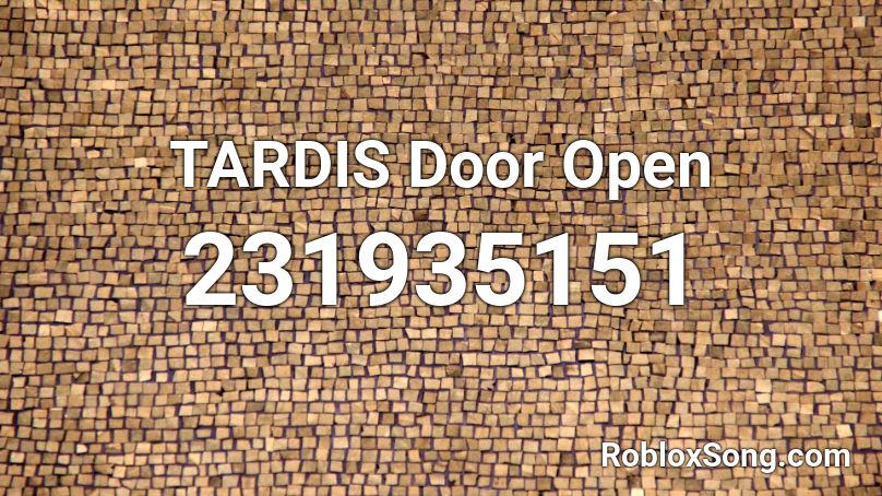 TARDIS Door Open Roblox ID