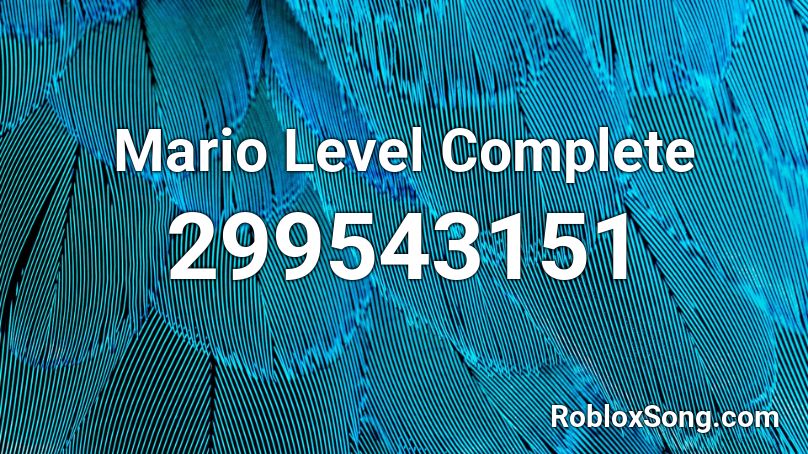 Mario Level Complete Roblox ID