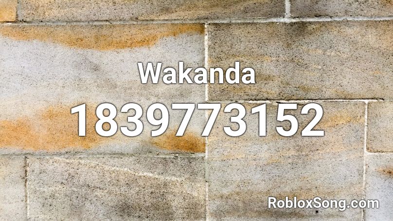 Wakanda Roblox ID