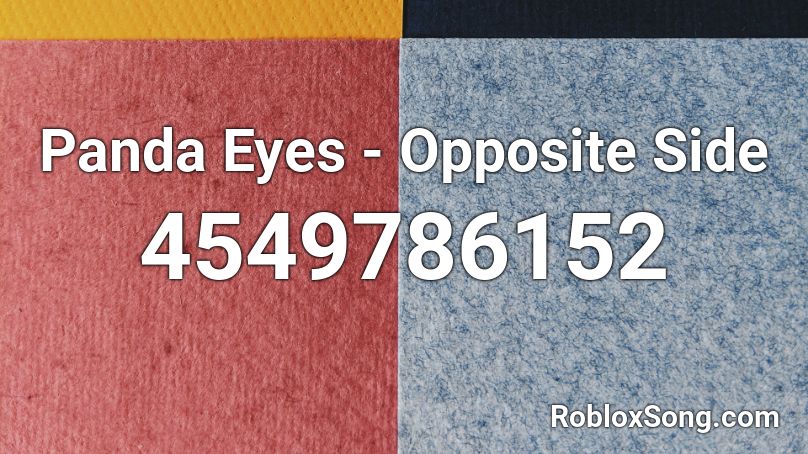 Panda Eyes - Opposite Side Roblox ID
