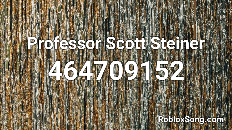 Professor Scott Steiner Roblox ID