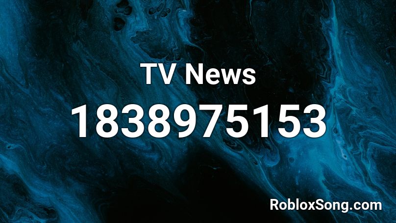 TV News Roblox ID