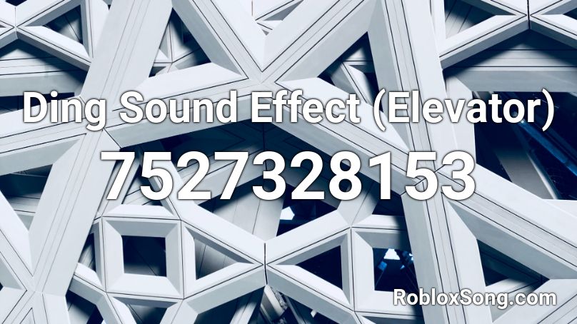 Ding Sound Effect (Elevator) Roblox ID